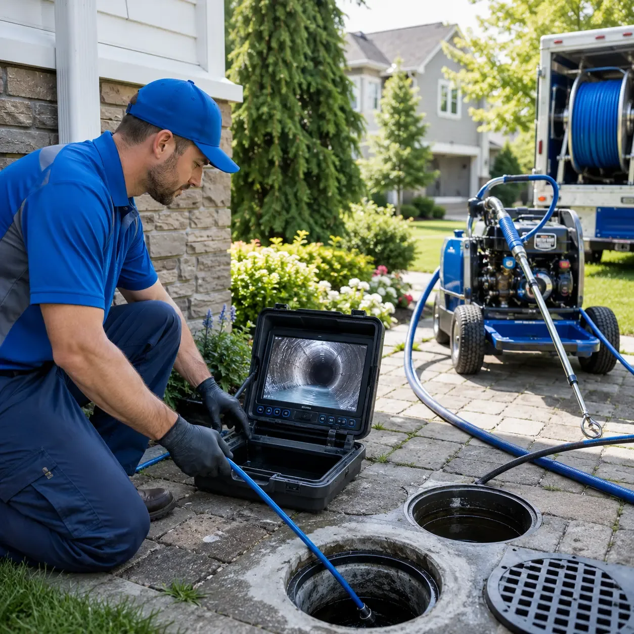Outdoor drain cleaning professionals serving Ball Ground, GA
