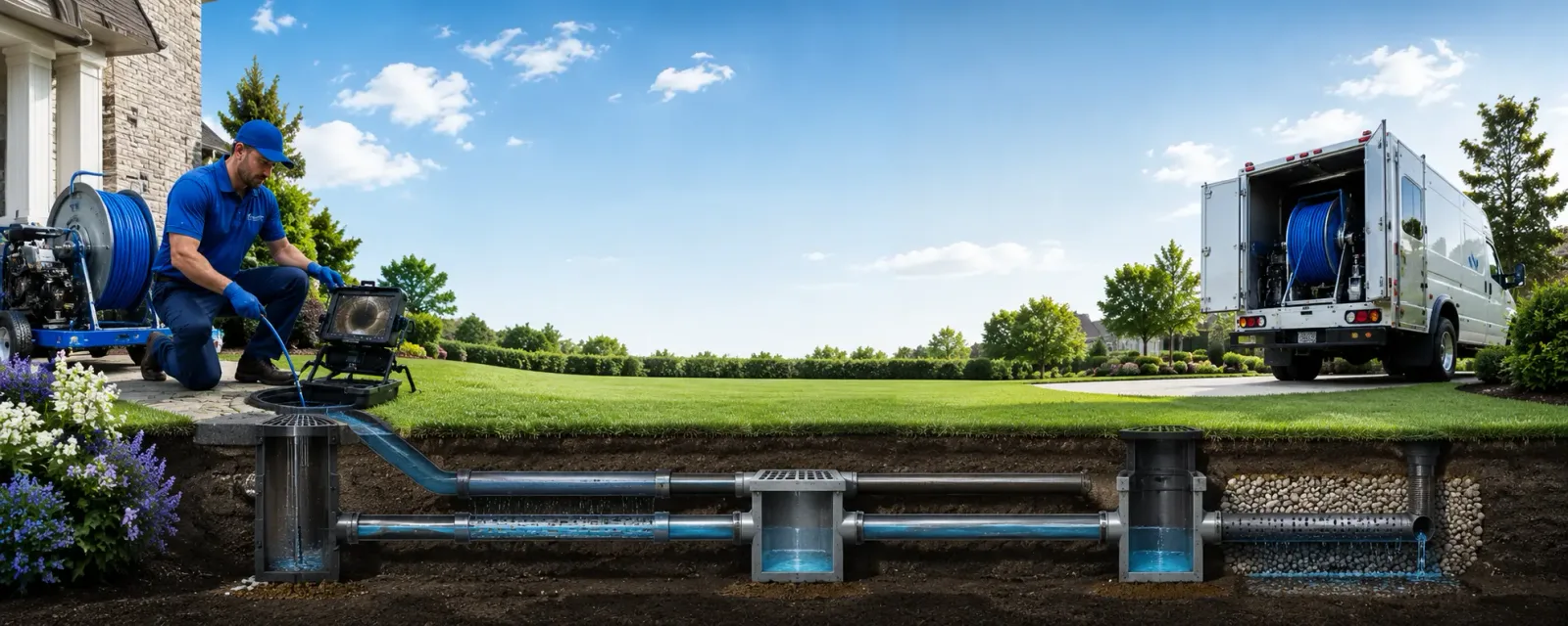Outdoor drain cleaning information for Ball Ground, GA